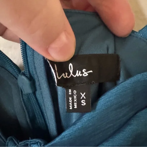 Lulus | Brilliant Flirt Teal Blue Taffeta Bustier Mini Bodycon Dress - Picture 4 of 7